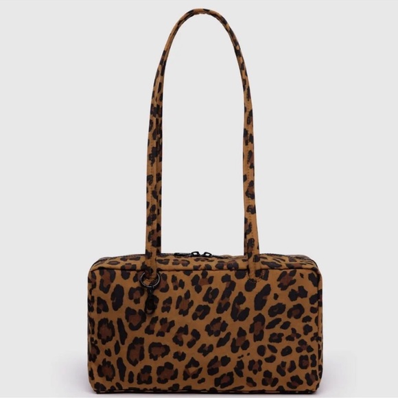 BAGGU | Handbag | Nylon Bowler Bag | Leopard - Picture 1 of 14